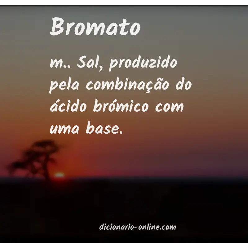 Significado de bromato