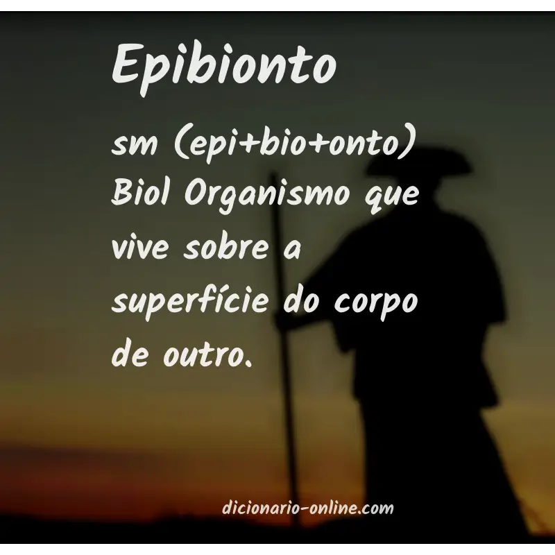 Significado de epibionto
