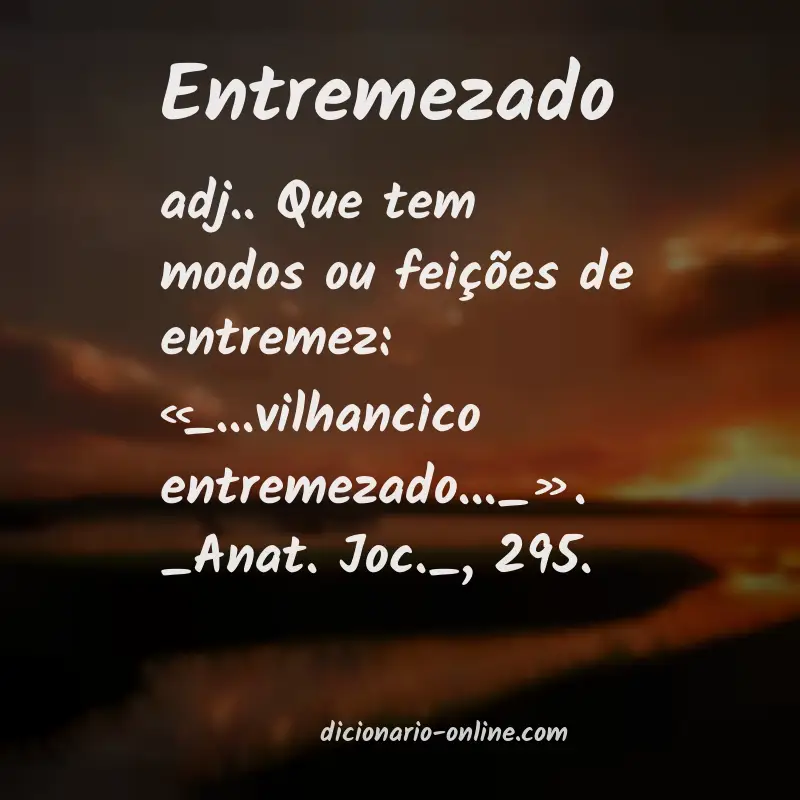 Significado de entremezado