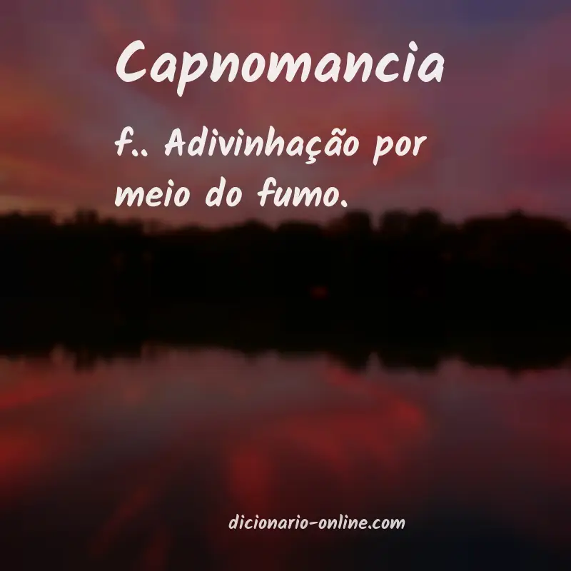 Significado de capnomancia