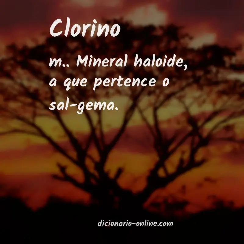 Significado de clorino