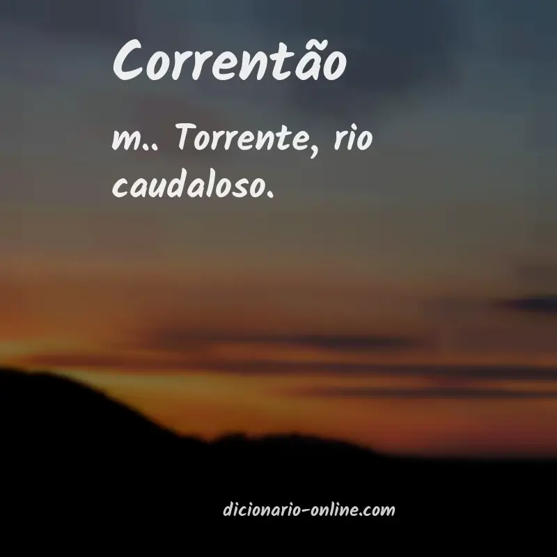 Significado de correntão