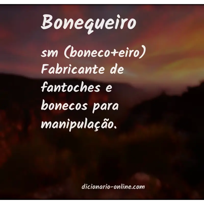 Significado de bonequeiro