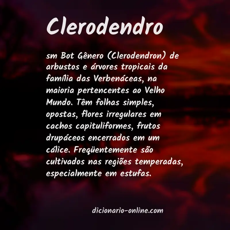 Significado de clerodendro