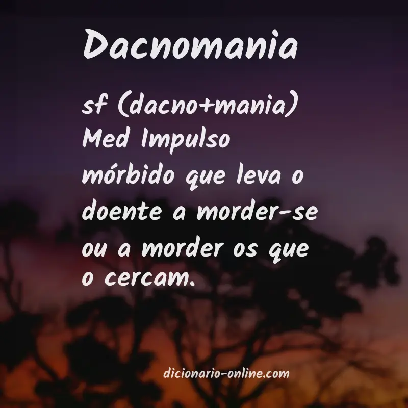Significado de dacnomania