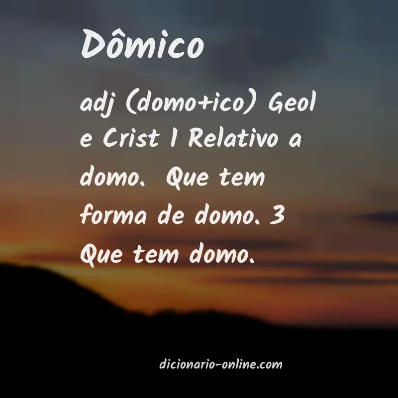 Significado de dômico