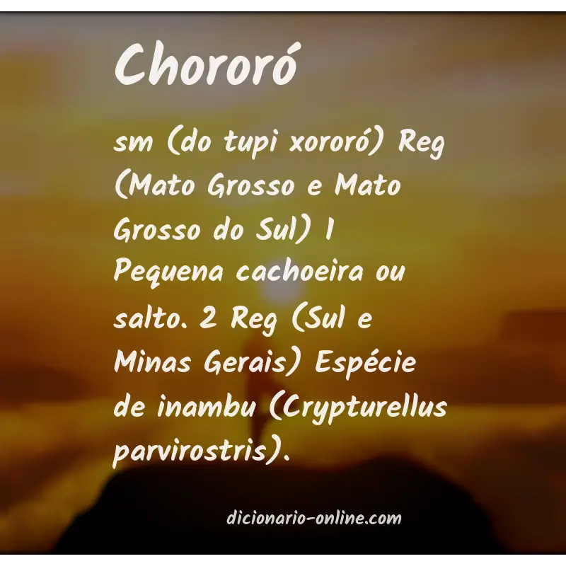 Significado de chororó