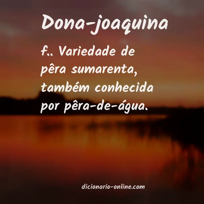 Significado de dona-joaquina