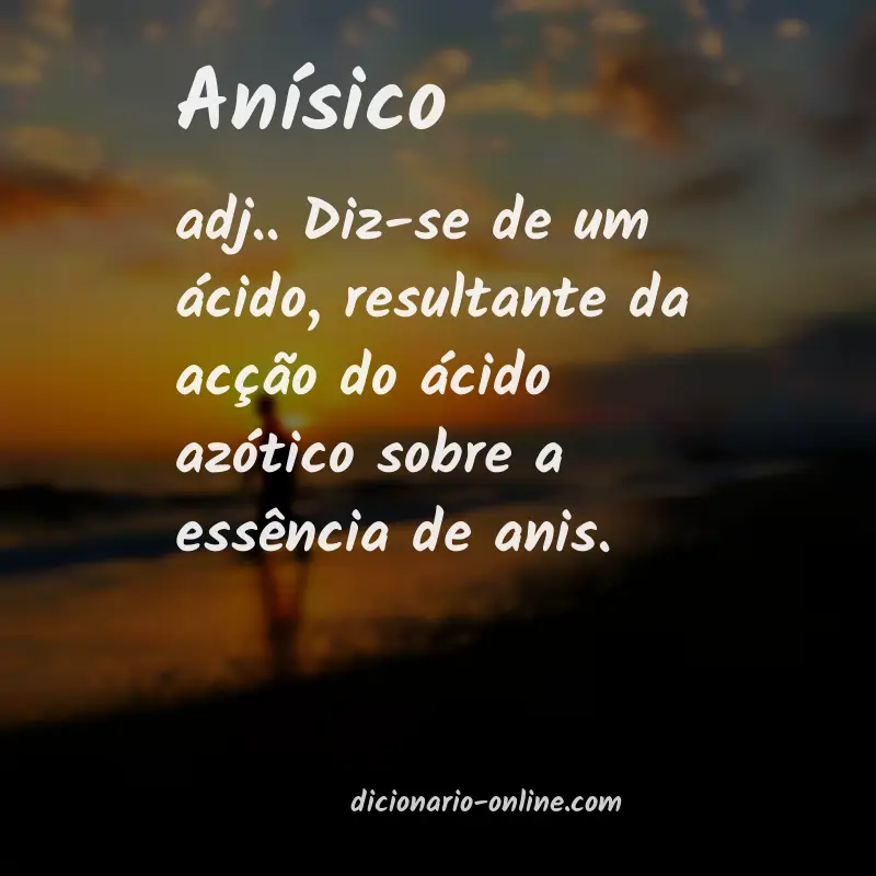Significado de anísico
