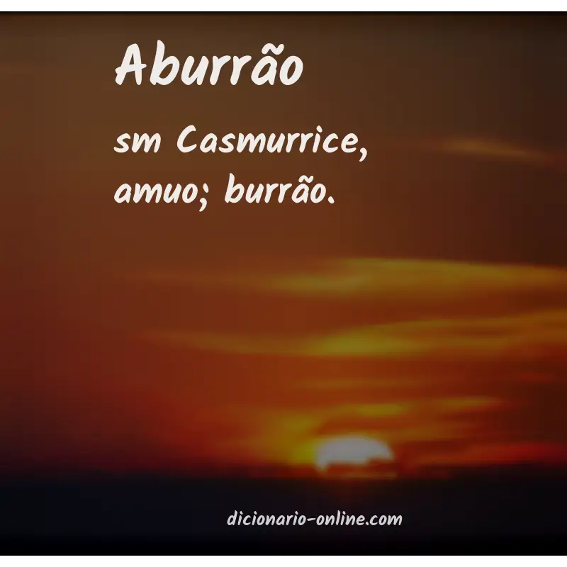 Significado de aburrão