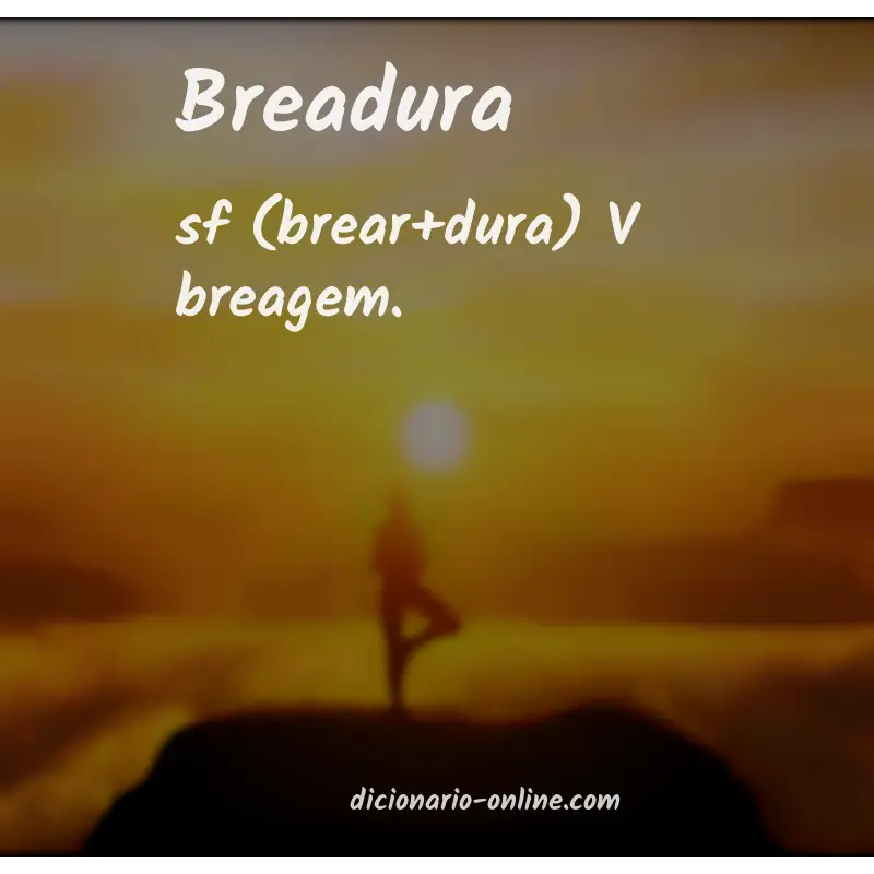 Significado de breadura