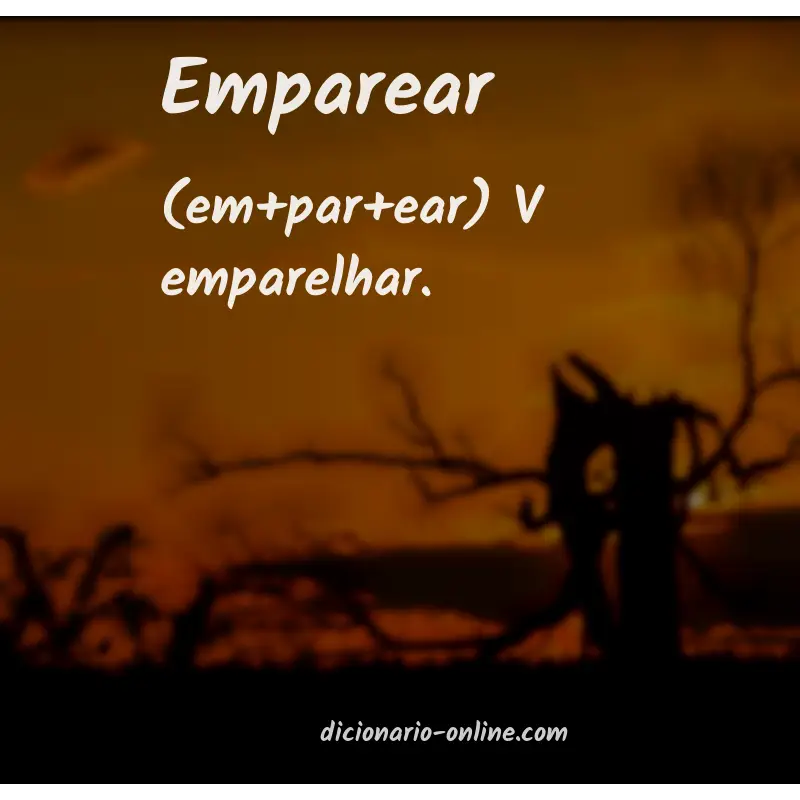 Significado de emparear