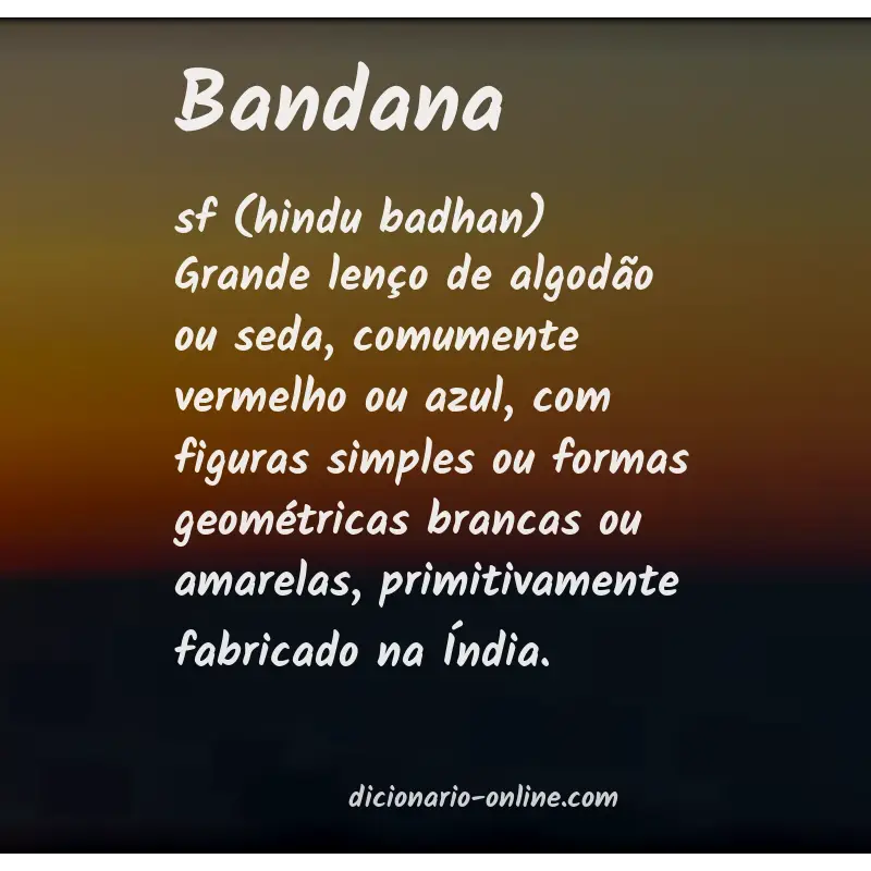 Significado de bandana