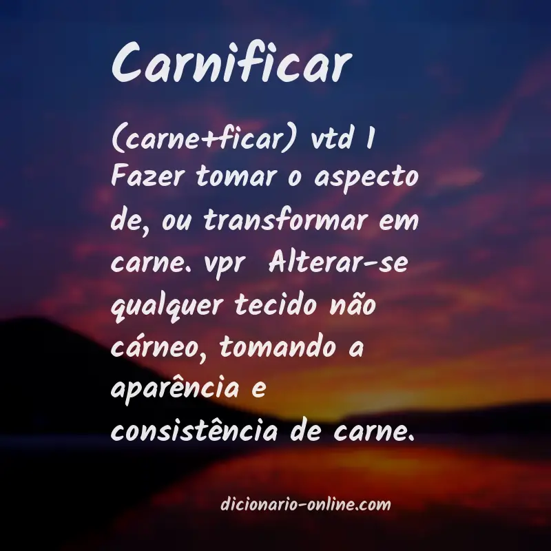 Significado de carnificar