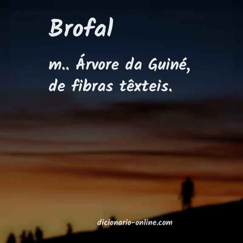 Significado de brofal