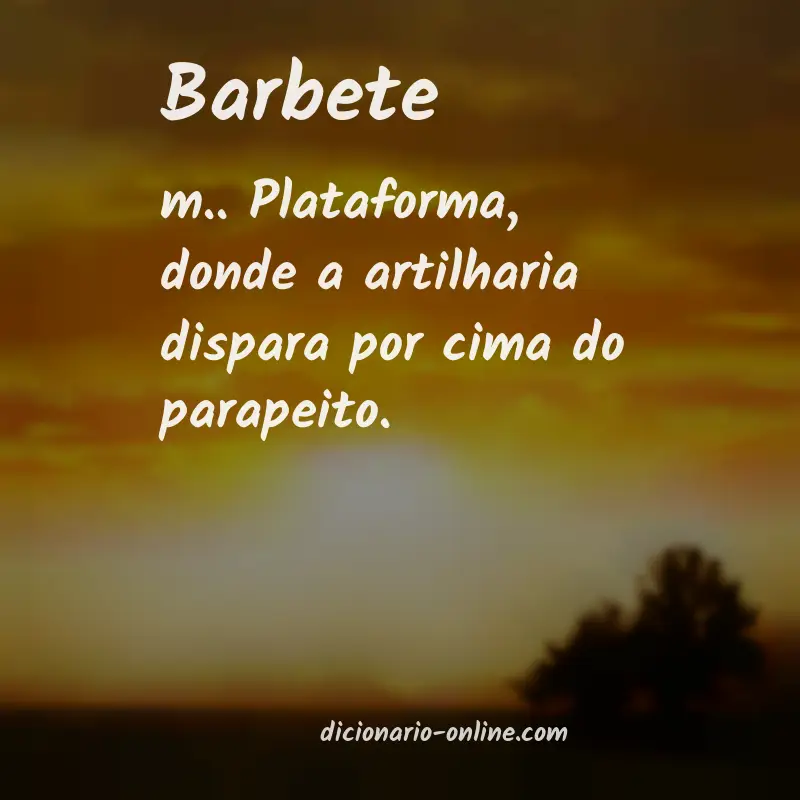 Significado de barbete