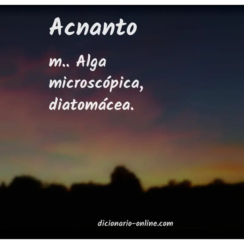 Significado de acnanto