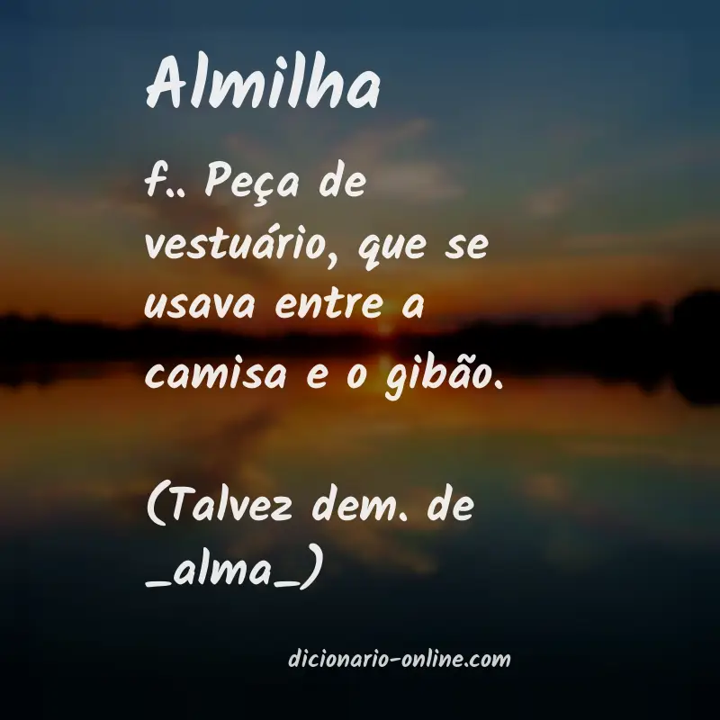 Significado de almilha