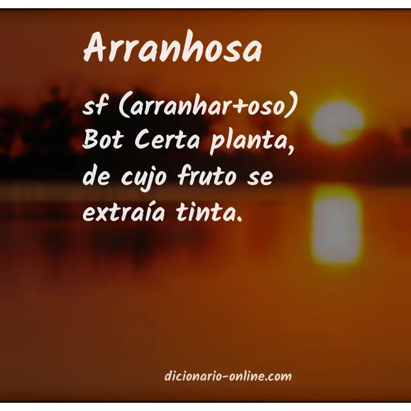 Significado de arranhosa