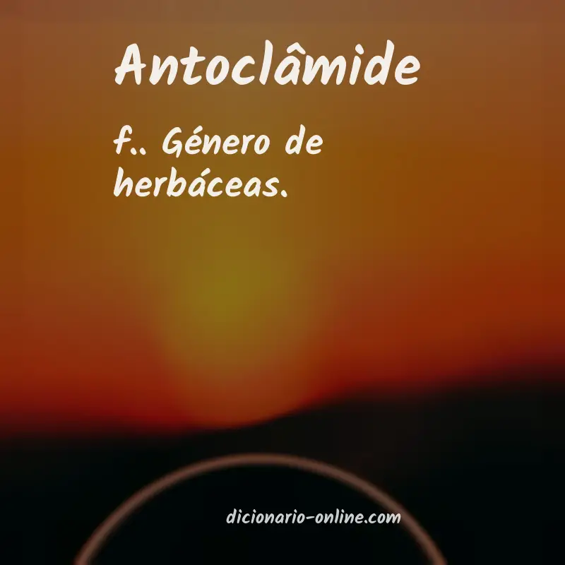 Significado de antoclâmide