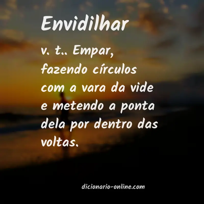 Significado de envidilhar