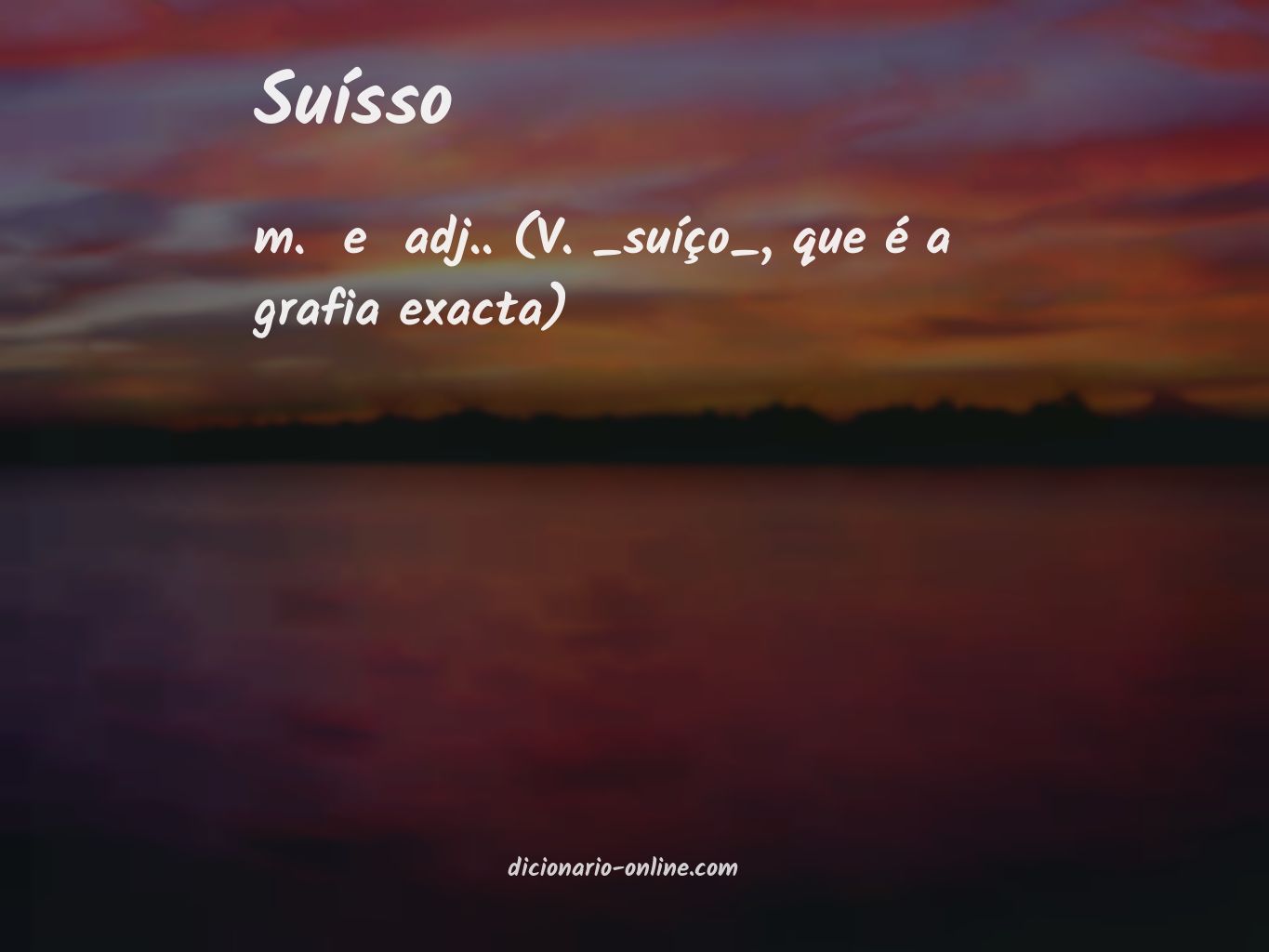 Significado de suísso