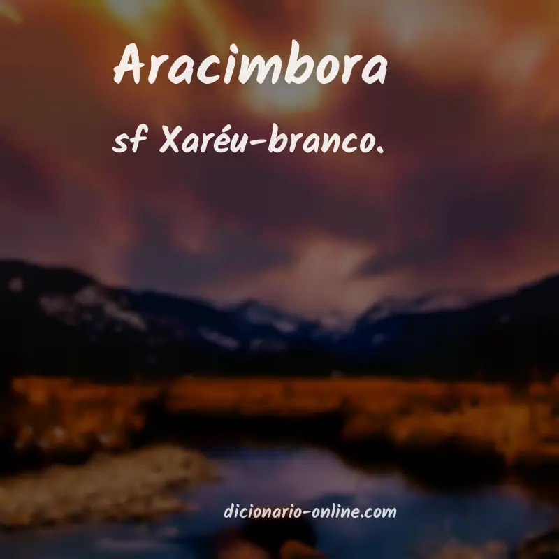 Significado de aracimbora