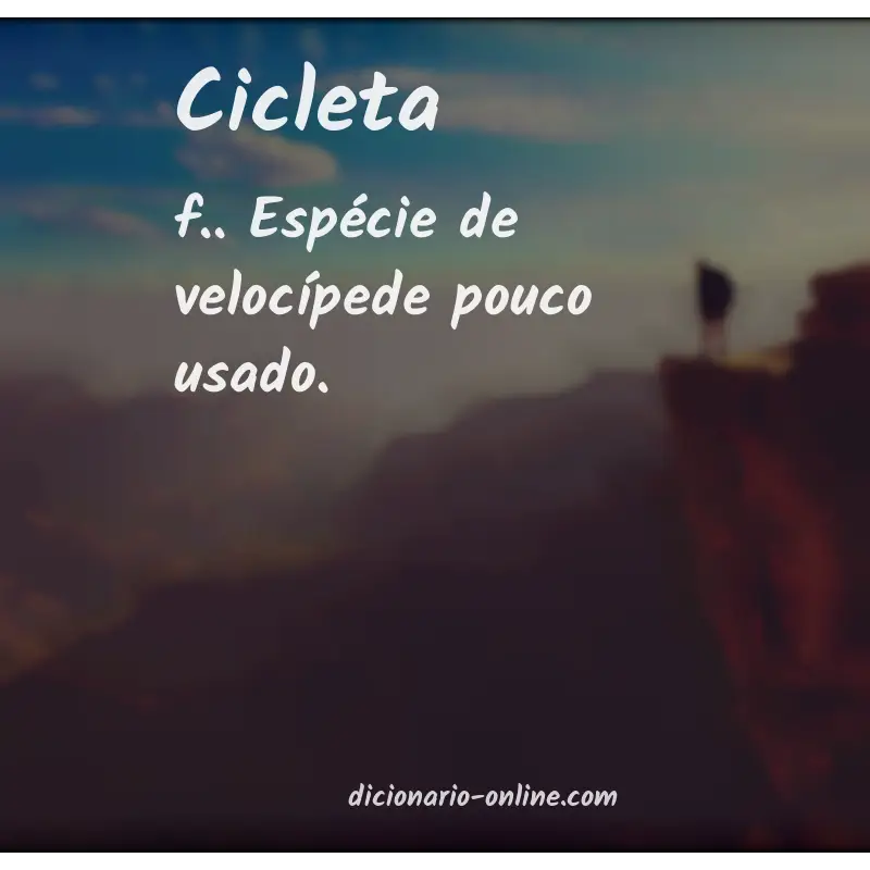 Significado de cicleta