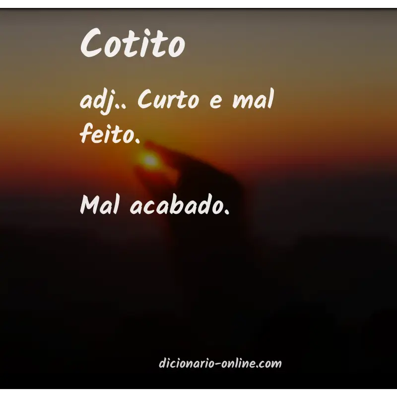 Significado de cotito
