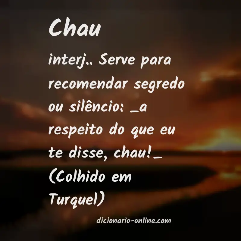 Significado de chau