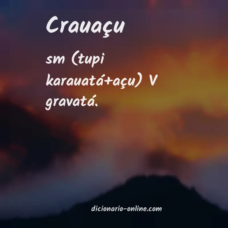 Significado de crauaçu