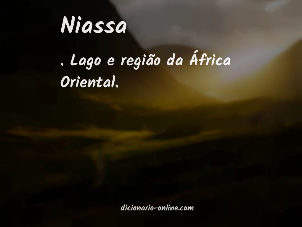 Significado de niassa