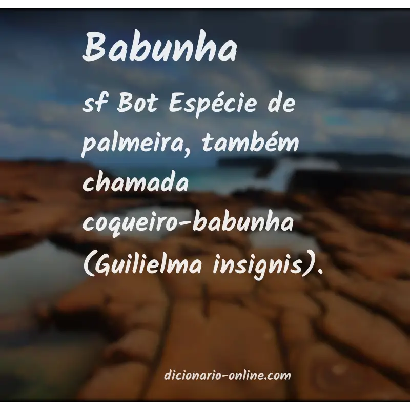 Significado de babunha