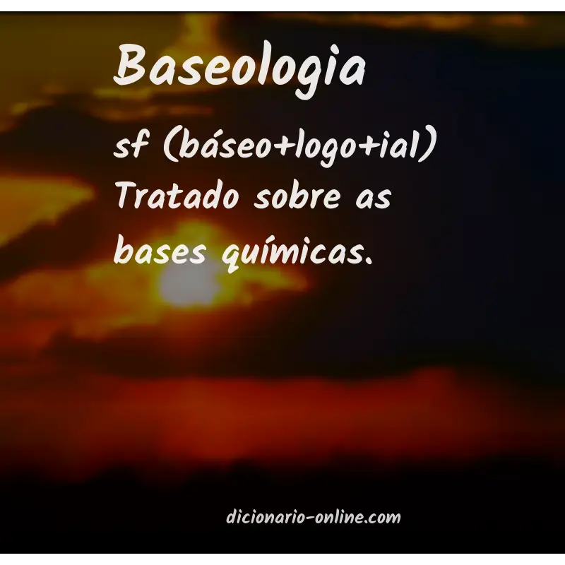 Significado de baseologia