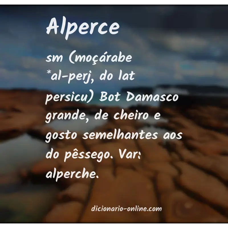 Significado de alperce