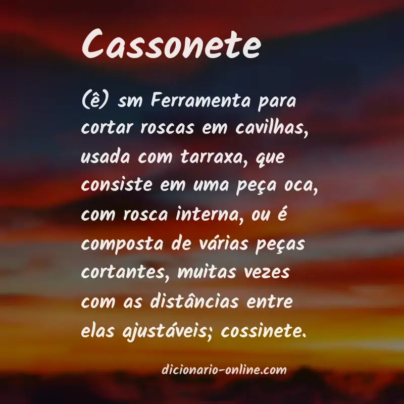 Significado de cassonete
