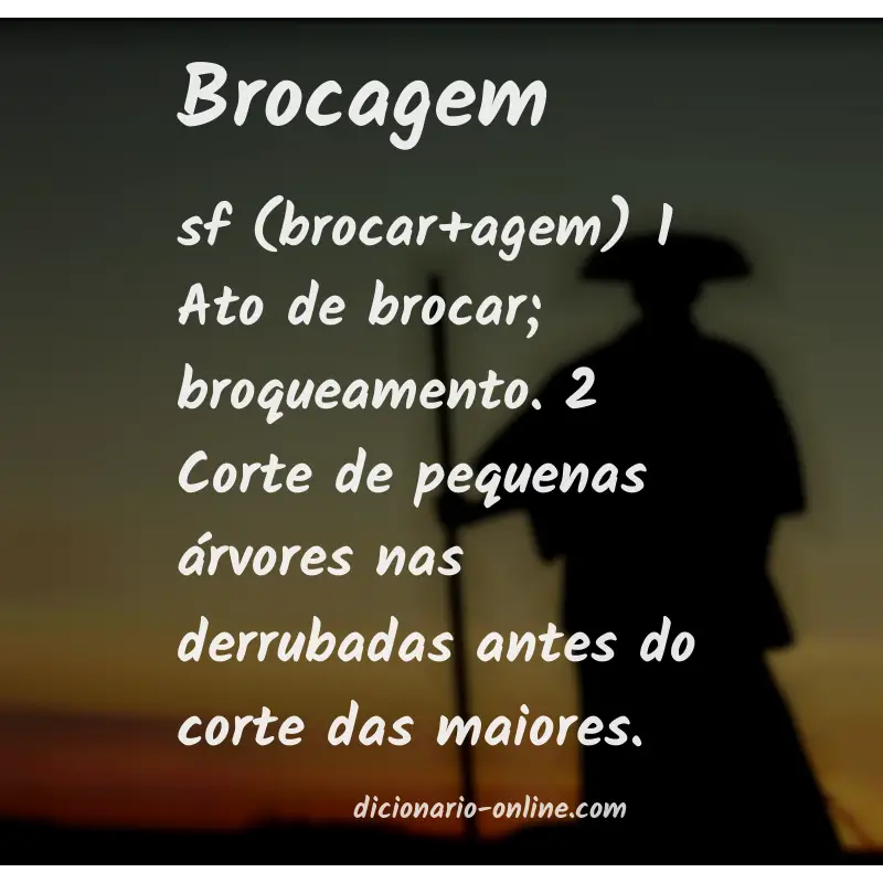 Significado de brocagem