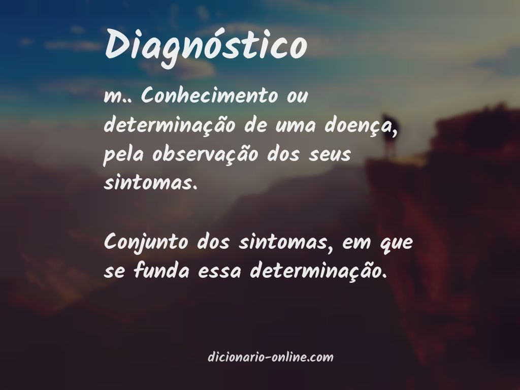 Significado de diagnóstico