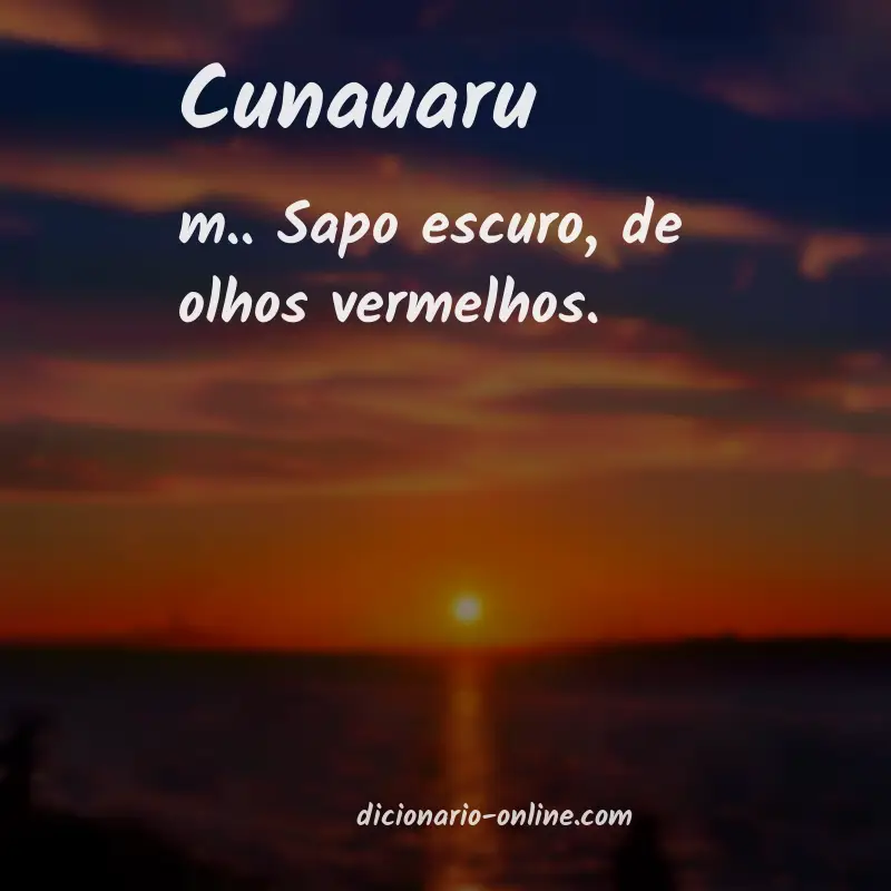 Significado de cunauaru