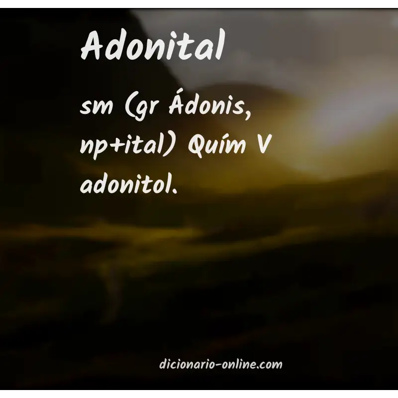 Significado de adonital