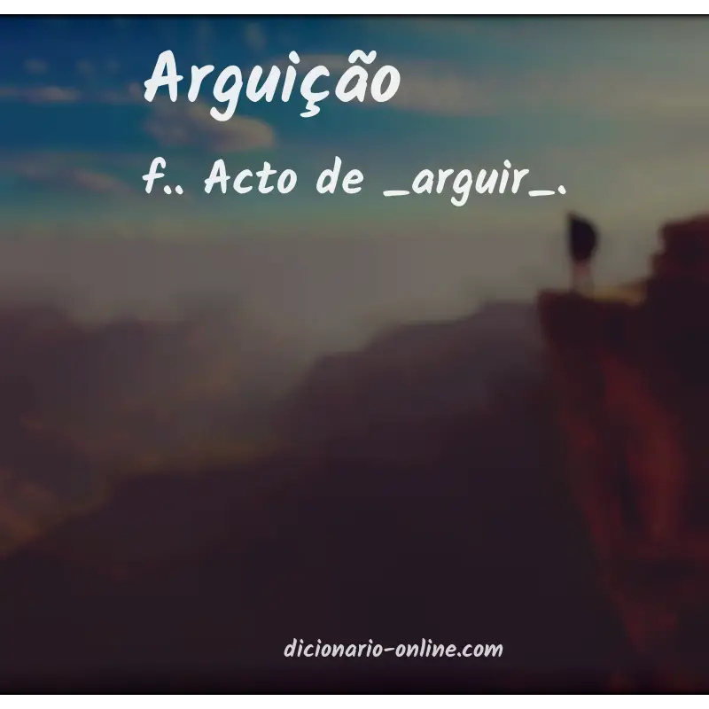 Significado de arguição