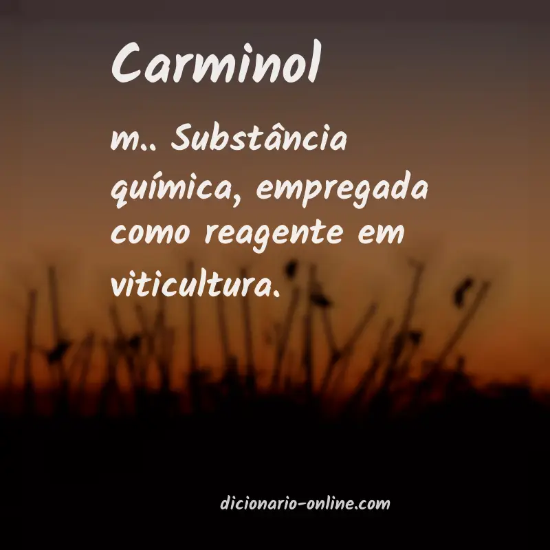 Significado de carminol