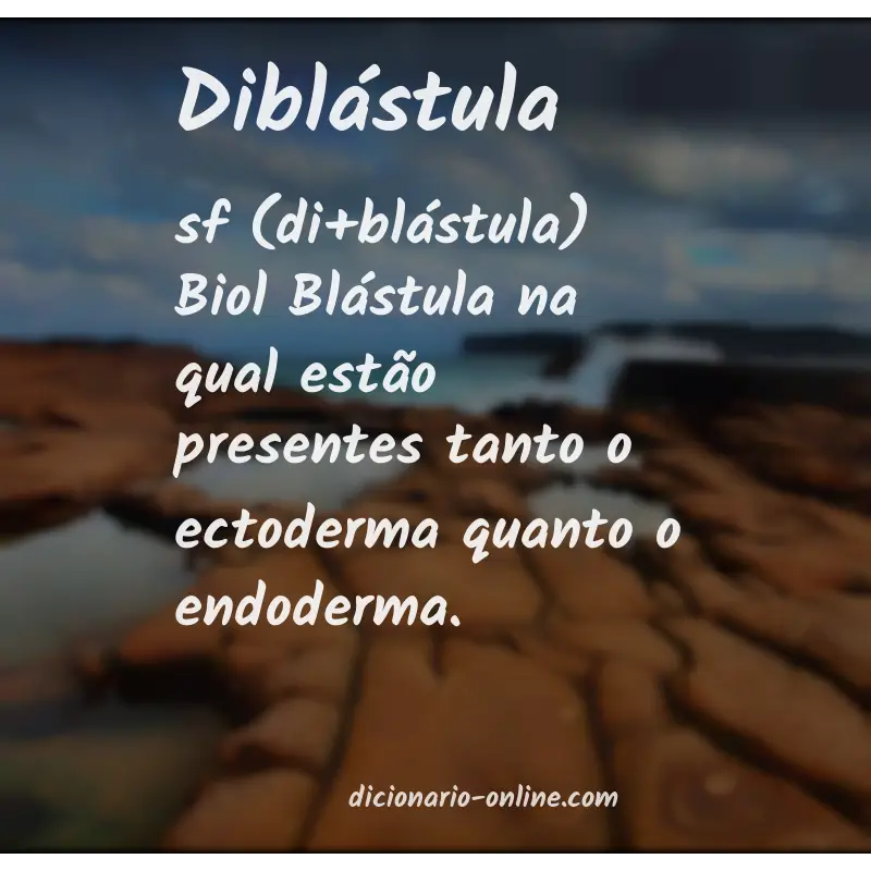 Significado de diblástula