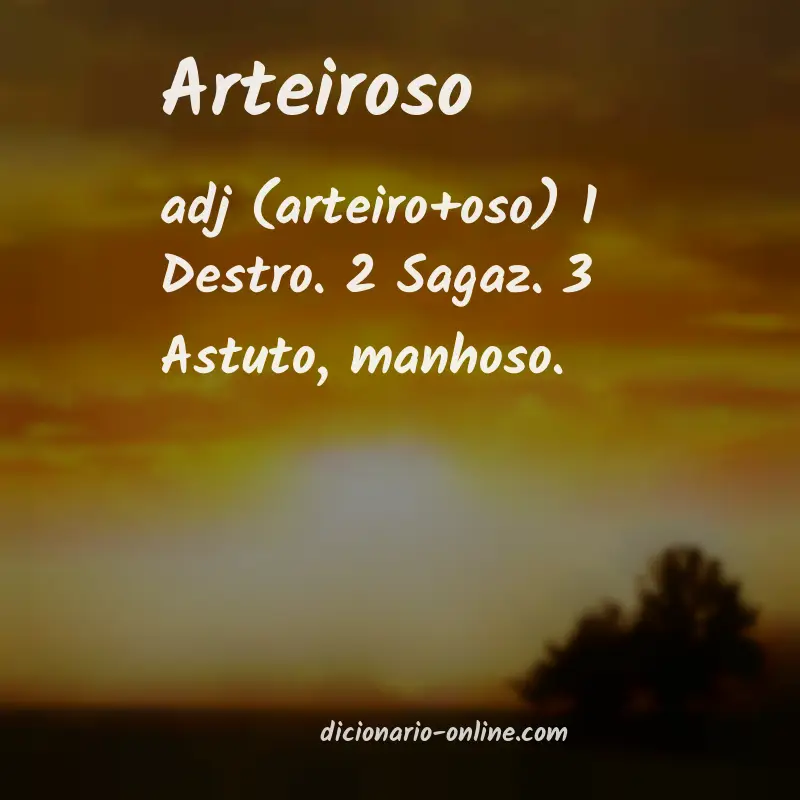 Significado de arteiroso