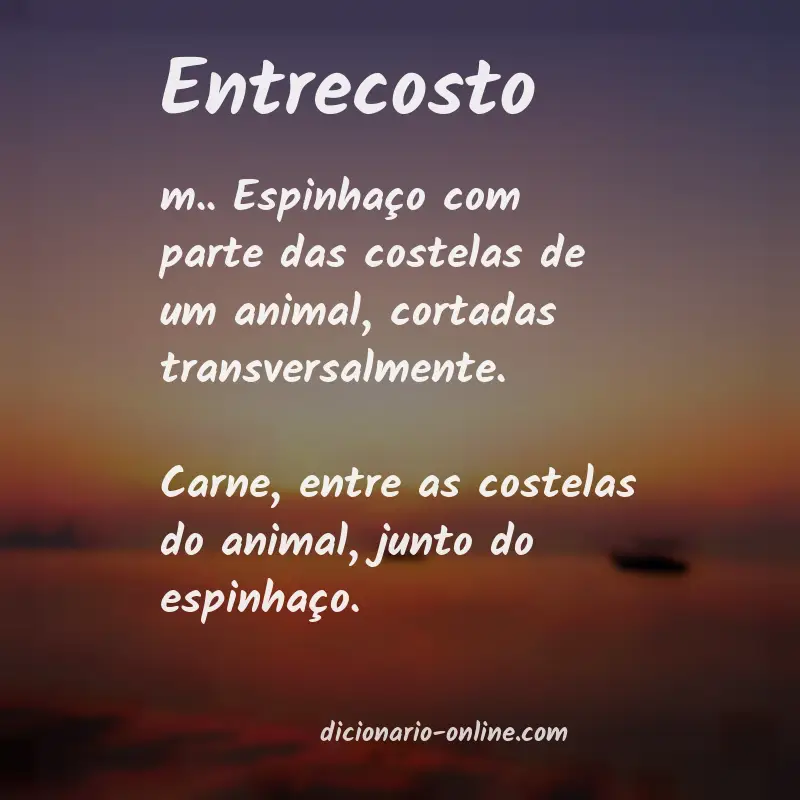 Significado de entrecosto