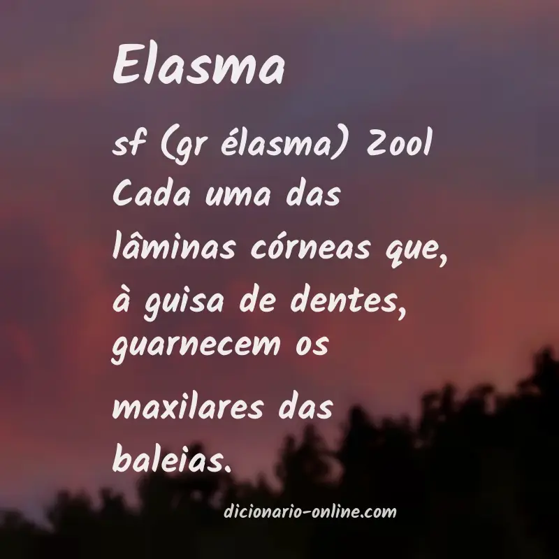 Significado de elasma