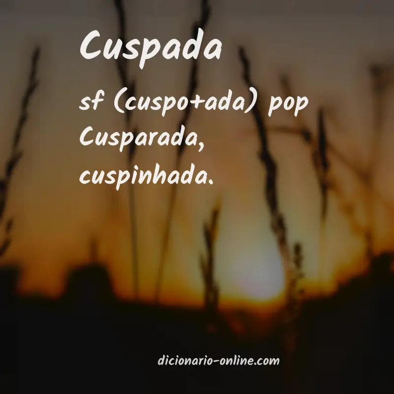 Significado de cuspada