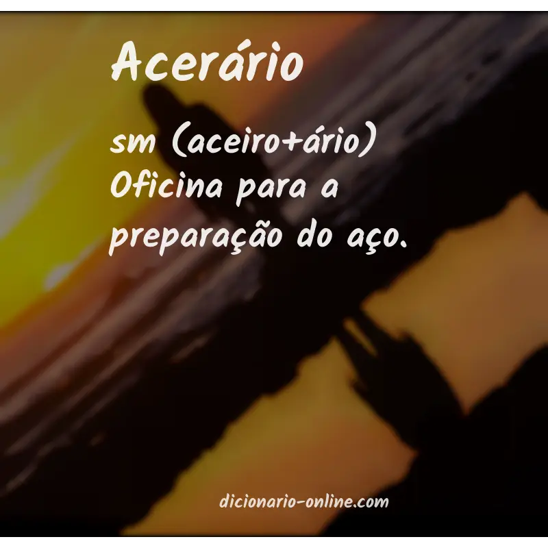 Significado de acerário