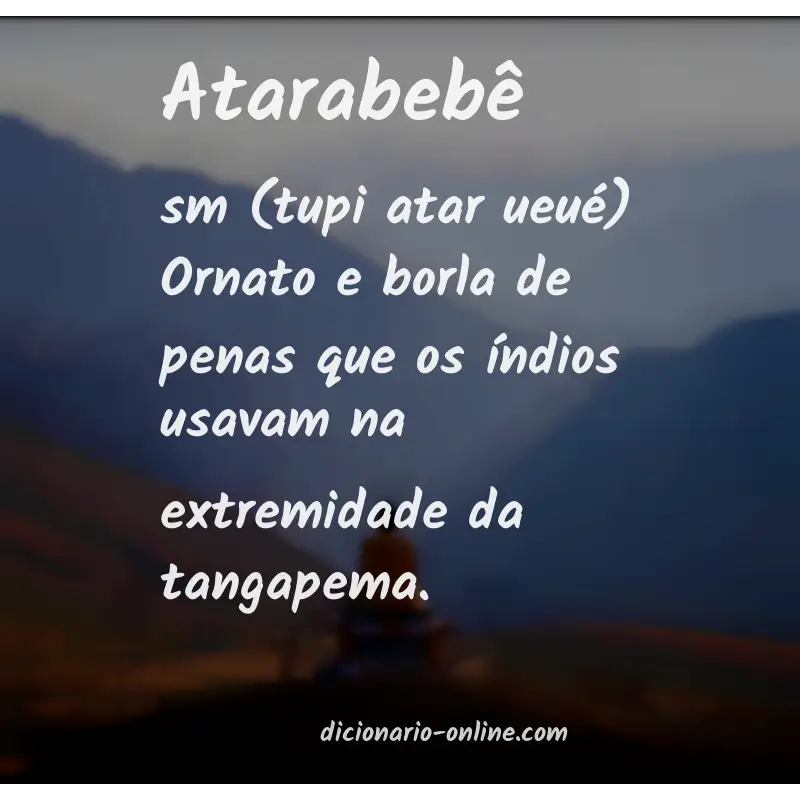 Significado de atarabebê