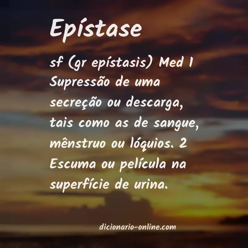 Significado de epístase